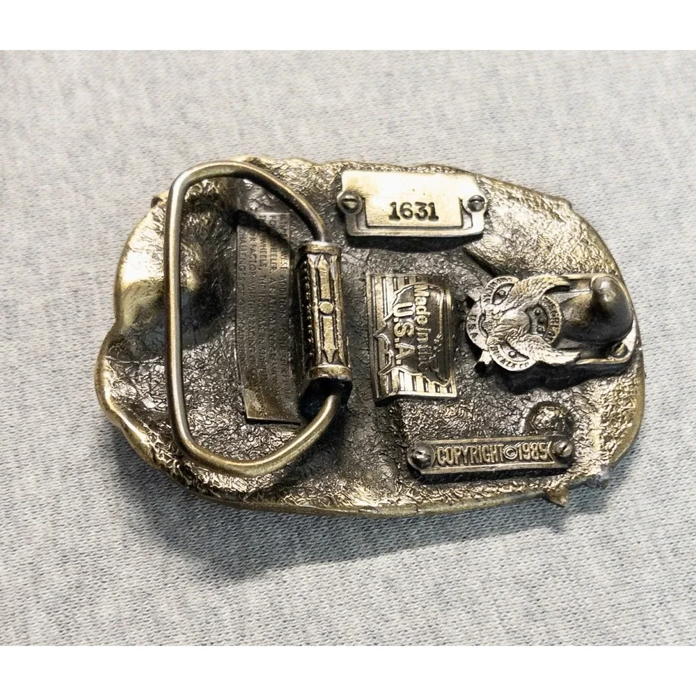 Vtg‎ 1985 ATV Rider All Terrain Vehicle Belt Buckle Great American Buckle Co.